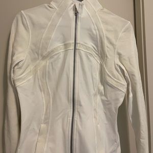 Lululemon white full zip hoodie